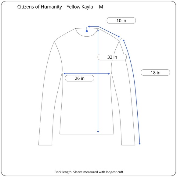 Citizens of Humanity Oxford Yellow Kayla Poplin Cotton Shirt Womens M Roll Tab - Picture 10 of 10